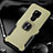 Custodia Silicone e Plastica Opaca Cover con Magnetico Anello Supporto R02 per Huawei Mate 20 X 5G Oro