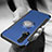 Custodia Silicone e Plastica Opaca Cover con Magnetico Anello Supporto R02 per Huawei Nova 6