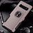 Custodia Silicone e Plastica Opaca Cover con Magnetico Anello Supporto R02 per Samsung Galaxy S10