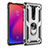 Custodia Silicone e Plastica Opaca Cover con Magnetico Anello Supporto R02 per Xiaomi Mi 9T