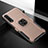 Custodia Silicone e Plastica Opaca Cover con Magnetico Anello Supporto R02 per Xiaomi Mi A3 Oro Rosa