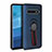 Custodia Silicone e Plastica Opaca Cover con Magnetico Anello Supporto R03 per Samsung Galaxy S10 5G Blu
