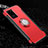 Custodia Silicone e Plastica Opaca Cover con Magnetico Anello Supporto R03 per Samsung Galaxy S20 Ultra 5G Rosso