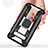 Custodia Silicone e Plastica Opaca Cover con Magnetico Anello Supporto R04 per Samsung Galaxy S10 5G