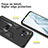 Custodia Silicone e Plastica Opaca Cover con Magnetico Anello Supporto R04 per Xiaomi Mi 11 5G