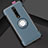 Custodia Silicone e Plastica Opaca Cover con Magnetico Anello Supporto R04 per Xiaomi Mi 9T