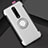 Custodia Silicone e Plastica Opaca Cover con Magnetico Anello Supporto R04 per Xiaomi Mi 9T