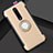 Custodia Silicone e Plastica Opaca Cover con Magnetico Anello Supporto R04 per Xiaomi Mi 9T Pro Oro