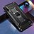 Custodia Silicone e Plastica Opaca Cover con Magnetico Anello Supporto R05 per Huawei Nova 5