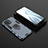Custodia Silicone e Plastica Opaca Cover con Magnetico Anello Supporto R07 per Xiaomi Mi 11 5G Blu