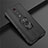 Custodia Silicone e Plastica Opaca Cover con Magnetico Anello Supporto R07 per Xiaomi Mi 9T Nero