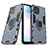 Custodia Silicone e Plastica Opaca Cover con Magnetico Anello Supporto S01 per Huawei Nova 8 SE 5G