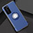 Custodia Silicone e Plastica Opaca Cover con Magnetico Anello Supporto S01 per Huawei P40