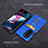 Custodia Silicone e Plastica Opaca Cover con Magnetico Anello Supporto S01 per Motorola Moto Edge X30 5G