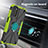 Custodia Silicone e Plastica Opaca Cover con Magnetico Anello Supporto S01 per Motorola Moto G22