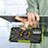 Custodia Silicone e Plastica Opaca Cover con Magnetico Anello Supporto S01 per Motorola Moto G51 5G