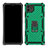 Custodia Silicone e Plastica Opaca Cover con Magnetico Anello Supporto S01 per Realme C11 Verde