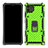 Custodia Silicone e Plastica Opaca Cover con Magnetico Anello Supporto S01 per Realme C11 Verde Pastello