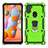 Custodia Silicone e Plastica Opaca Cover con Magnetico Anello Supporto S01 per Samsung Galaxy A11 Verde Pastello