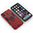 Custodia Silicone e Plastica Opaca Cover con Magnetico Anello Supporto S01 per Samsung Galaxy A40s Rosso