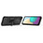 Custodia Silicone e Plastica Opaca Cover con Magnetico Anello Supporto S01 per Samsung Galaxy M02