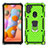 Custodia Silicone e Plastica Opaca Cover con Magnetico Anello Supporto S01 per Samsung Galaxy M11 Verde Pastello