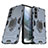 Custodia Silicone e Plastica Opaca Cover con Magnetico Anello Supporto S01 per Samsung Galaxy S22 Plus 5G