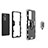 Custodia Silicone e Plastica Opaca Cover con Magnetico Anello Supporto S01 per Xiaomi Mi 12 Lite 5G