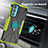 Custodia Silicone e Plastica Opaca Cover con Magnetico Anello Supporto S02 per Motorola Moto Edge 20 5G