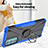 Custodia Silicone e Plastica Opaca Cover con Magnetico Anello Supporto S02 per Motorola Moto Edge 20 5G