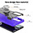 Custodia Silicone e Plastica Opaca Cover con Magnetico Anello Supporto S02 per Motorola Moto Edge 20 5G