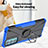 Custodia Silicone e Plastica Opaca Cover con Magnetico Anello Supporto S02 per Motorola Moto Edge Lite 5G
