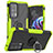 Custodia Silicone e Plastica Opaca Cover con Magnetico Anello Supporto S02 per Motorola Moto Edge S Pro 5G