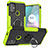 Custodia Silicone e Plastica Opaca Cover con Magnetico Anello Supporto S02 per Motorola Moto G10 Verde
