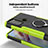 Custodia Silicone e Plastica Opaca Cover con Magnetico Anello Supporto S02 per Motorola Moto G40 Fusion