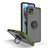 Custodia Silicone e Plastica Opaca Cover con Magnetico Anello Supporto S02 per Motorola Moto G50 5G