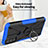 Custodia Silicone e Plastica Opaca Cover con Magnetico Anello Supporto S02 per Motorola Moto G71 5G