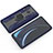 Custodia Silicone e Plastica Opaca Cover con Magnetico Anello Supporto S03 per Samsung Galaxy A40s Blu