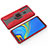 Custodia Silicone e Plastica Opaca Cover con Magnetico Anello Supporto S03 per Samsung Galaxy A9s Rosso