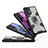 Custodia Silicone e Plastica Opaca Cover con Magnetico Anello Supporto S03 per Samsung Galaxy M32 5G