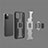 Custodia Silicone e Plastica Opaca Cover con Magnetico Anello Supporto S04 per Apple iPhone 12 Pro Max