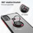Custodia Silicone e Plastica Opaca Cover con Magnetico Anello Supporto S04 per Motorola Moto E30