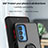 Custodia Silicone e Plastica Opaca Cover con Magnetico Anello Supporto S04 per Motorola Moto Edge 20 Pro 5G