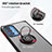 Custodia Silicone e Plastica Opaca Cover con Magnetico Anello Supporto S04 per Motorola Moto Edge 20 Pro 5G