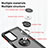 Custodia Silicone e Plastica Opaca Cover con Magnetico Anello Supporto S04 per Motorola Moto Edge Lite 5G