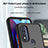Custodia Silicone e Plastica Opaca Cover con Magnetico Anello Supporto S04 per Motorola Moto G Pure