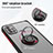 Custodia Silicone e Plastica Opaca Cover con Magnetico Anello Supporto S04 per Motorola Moto G10