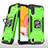 Custodia Silicone e Plastica Opaca Cover con Magnetico Anello Supporto S04 per Samsung Galaxy A01 SM-A015 Verde