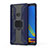 Custodia Silicone e Plastica Opaca Cover con Magnetico Anello Supporto S04 per Samsung Galaxy A9s