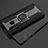 Custodia Silicone e Plastica Opaca Cover con Magnetico Anello Supporto S04 per Samsung Galaxy M10S